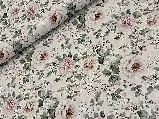 100% BAVLNA / KVETINKY PASTELOVE