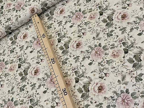 100% BAVLNA / KVETINKY PASTELOVE