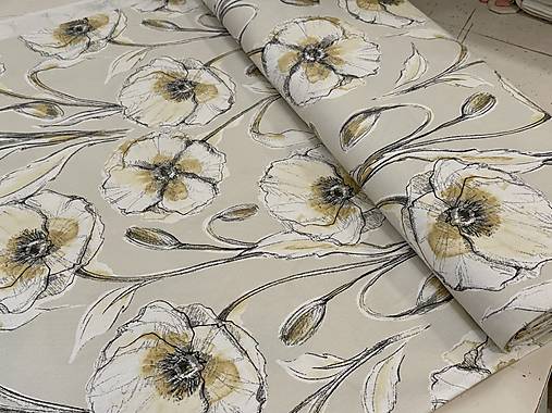 100% BAVLNA DEKOR/ ŤAHAVÉ KVETY