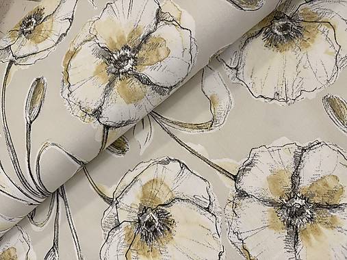 100% BAVLNA DEKOR/ ŤAHAVÉ KVETY