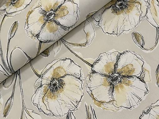 100% BAVLNA DEKOR/ ŤAHAVÉ KVETY