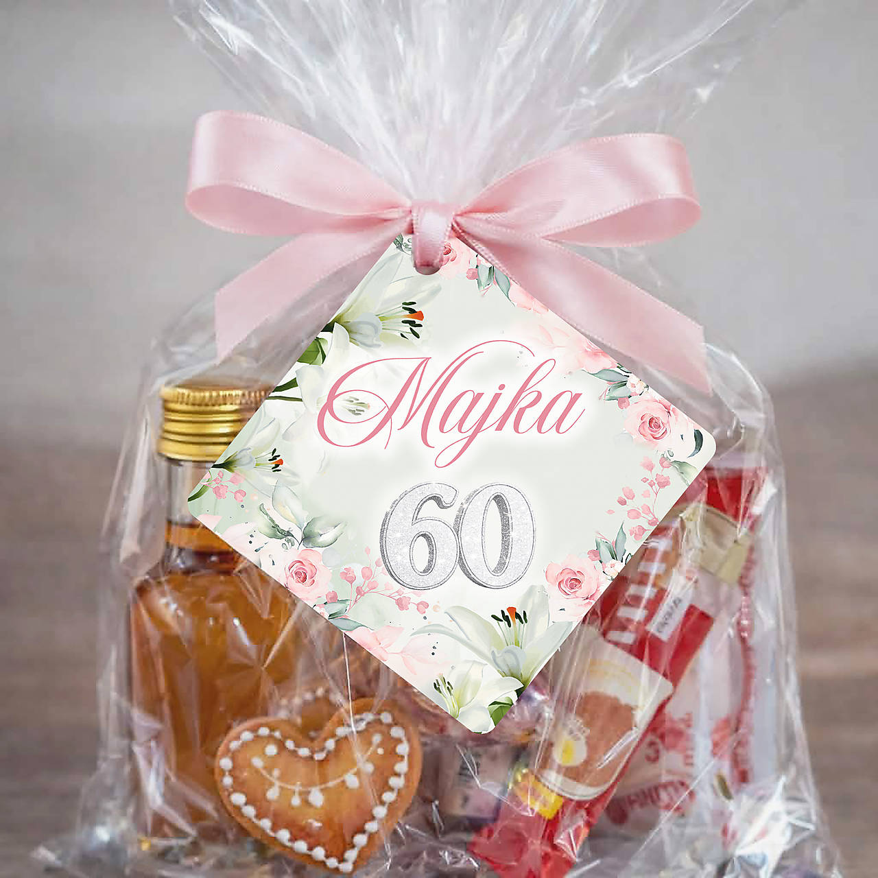 Visačka na balíček ako darček pre hostí