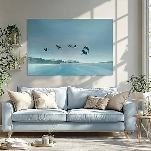 Obrazy - Nad hladinou_olej 60x90 - 18243080_