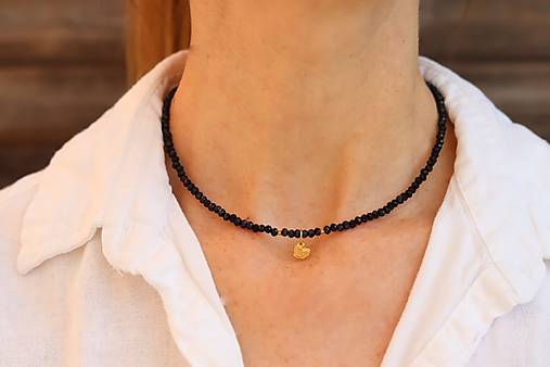 Náhrdelník spinel so srdiečkom