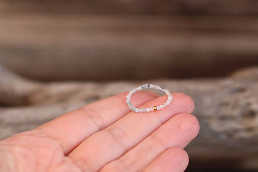 DUO sada prsteňov - akvamarín