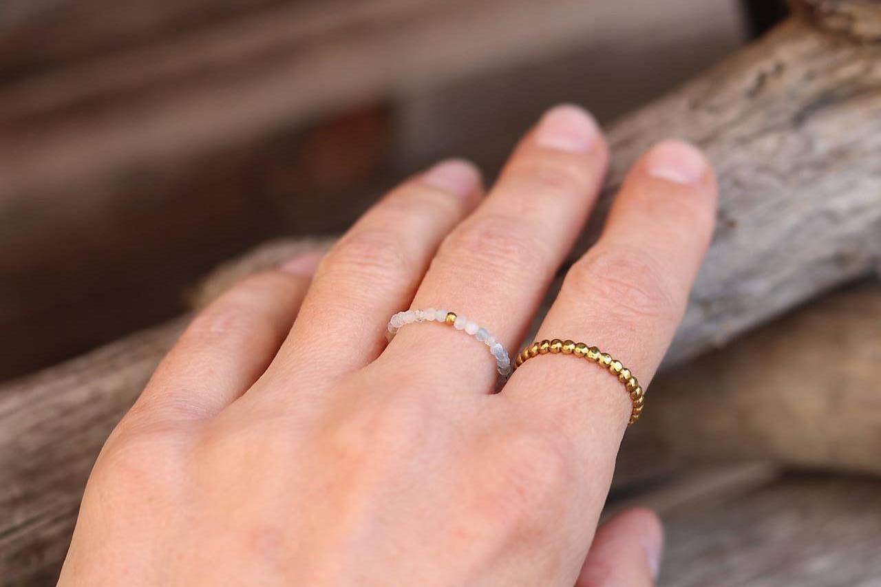 DUO sada prsteňov - akvamarín