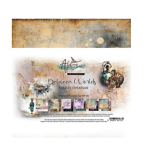 Papier - Scrapbook papier 8x8 Between Worlds - 18246779_