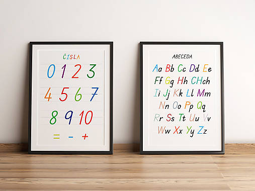 Papiernictvo - Plagáty abeceda a čísla - plagáty Montessori do detkej izby pdf - 18245835_