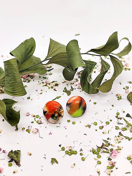 Jedinečné sklenené náušnice "ANITA"  – malé umelecké dielo