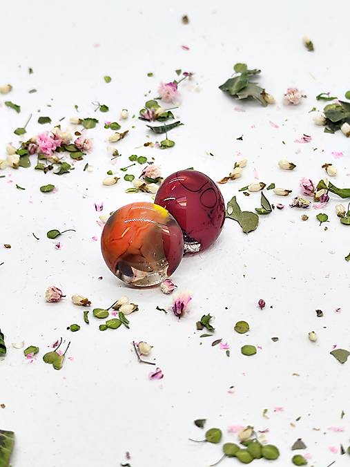 Jedinečné sklenené náušnice "LEA"  – malé umelecké dielo