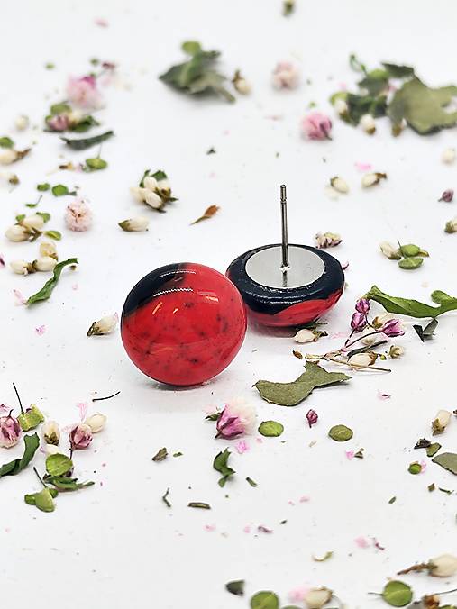 Jedinečné sklenené náušnice "SARAH"  – malé umelecké dielo