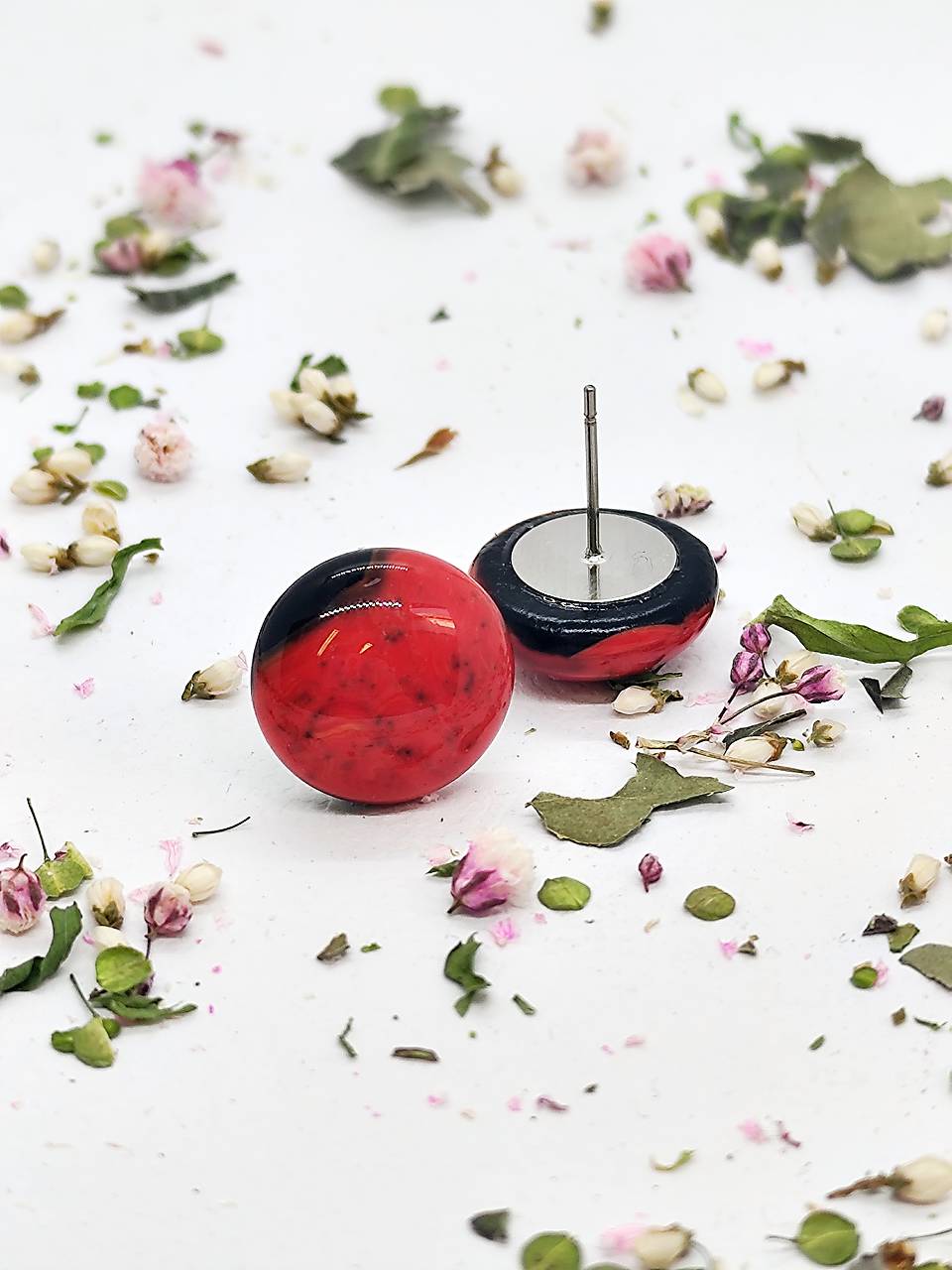 Jedinečné sklenené náušnice "SARAH"  – malé umelecké dielo