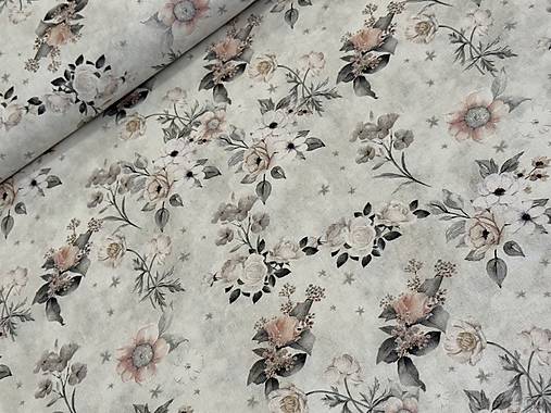 100% BAVLNA / STARÝ VZHLAD / KVETINY