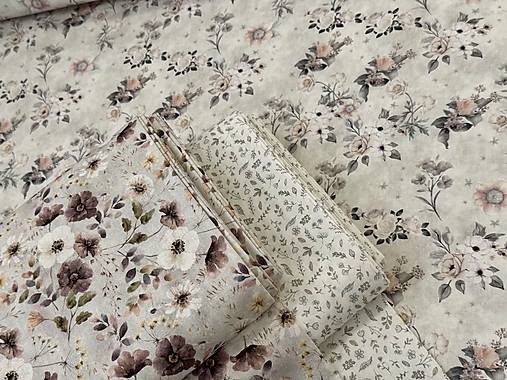 100% BAVLNA / STARÝ VZHLAD / KVETINY