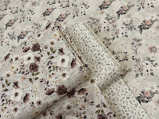 100% BAVLNA / STARÝ VZHLAD / KVETINY