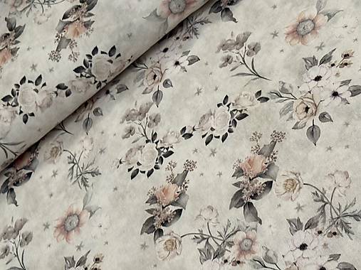 100% BAVLNA / STARÝ VZHLAD / KVETINY