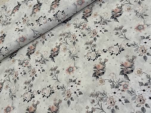 100% BAVLNA / STARÝ VZHLAD / KVETINY