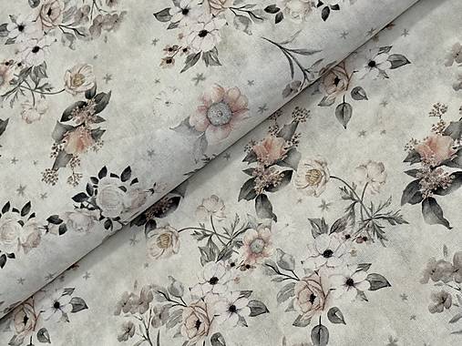 100% BAVLNA / STARÝ VZHLAD / KVETINY