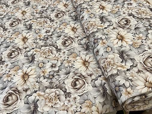 100% BAVLNA/POPELIN/3 D KVETINY