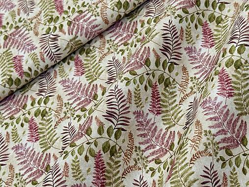 100% BAVLNA / BOTANIKA /STARÝ VYŠUCHANY PODKLAD