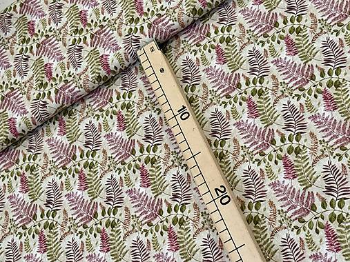 100% BAVLNA / BOTANIKA /STARÝ VYŠUCHANY PODKLAD