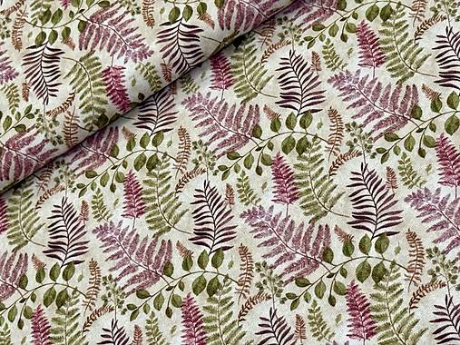 100% BAVLNA / BOTANIKA /STARÝ VYŠUCHANY PODKLAD