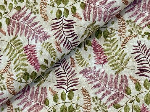 100% BAVLNA / BOTANIKA /STARÝ VYŠUCHANY PODKLAD