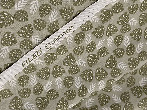 100% BAVLNA STOF / LISTY FILEO