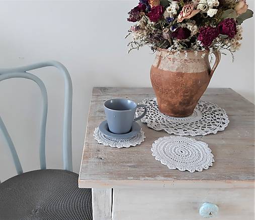 Úžitkový textil - Prestieranie háčkované 3ks - 18247031_