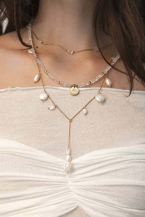 Náhrdelník s jemným leskom skla – kolekcia Crystale Soul