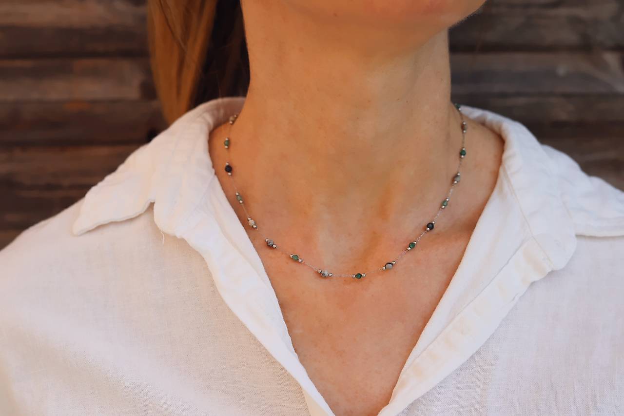 Náhrdelník mix minerálov