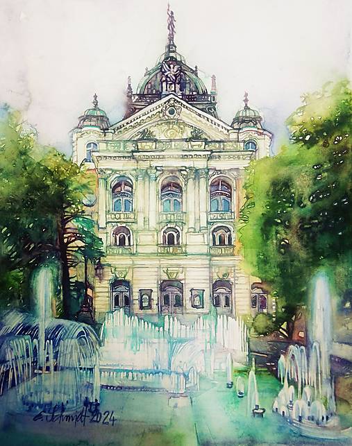Grafika - Košické divadlo - Art Print - 18249017_