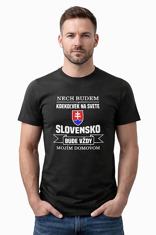 Topy, tričká, tielka - Tričko s potlačou Slovensko - 18247919_