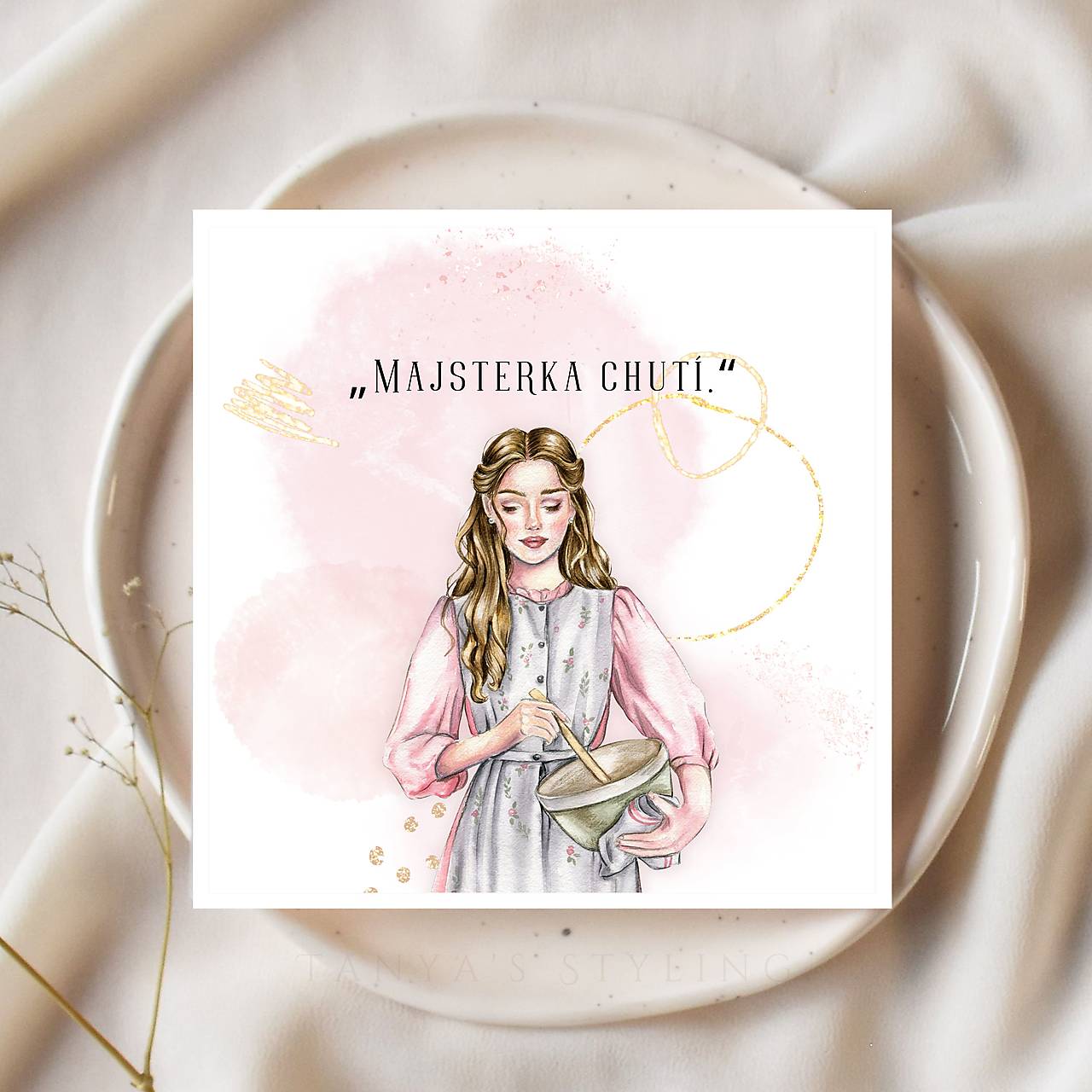 Pohľadnica pre cukrárku - Majsterka chutí