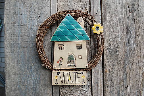 Dekorácie - Domček vo venčeku 53 - stredný - 18247988_