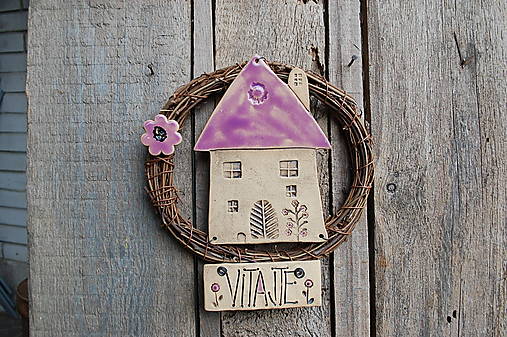 Dekorácie - Domček vo venčeku 54 - stredný - 18247989_