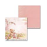Papier - Margaret Baby Girl scrapbook papier 12x12 - 18250137_