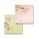 Papier - Margaret Baby Girl scrapbook papier 12x12 - 18250139_
