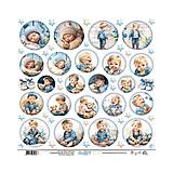Papier - Margaret Happy Boy scrapbook papier 12x12 kusový 715 - 18250273_