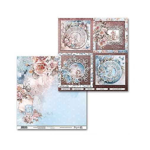 Papier - Margaret scrapbook papier 12x12 kusový 402 - 18250503_