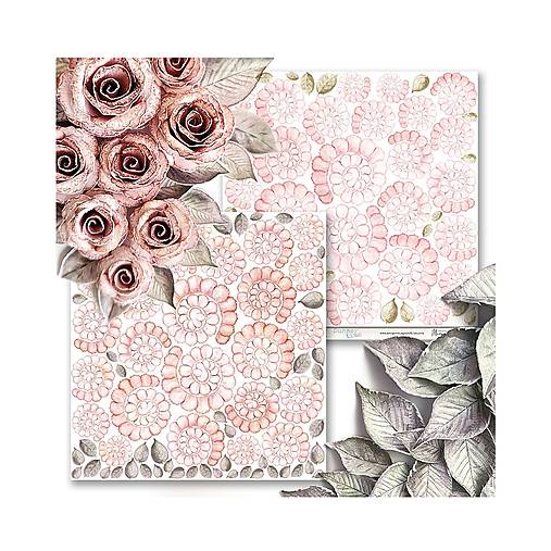 Papier - Margaret scrapbook papier 12x12 kusový 415 - 18250594_