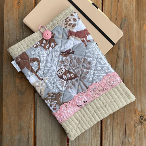 Iné tašky - EcoJoy – textilné puzdro na knihu (Forest Tales No. 01) - 18250049_