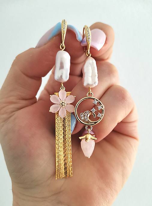 Náušnice - Náušnice KVET - 18249745_