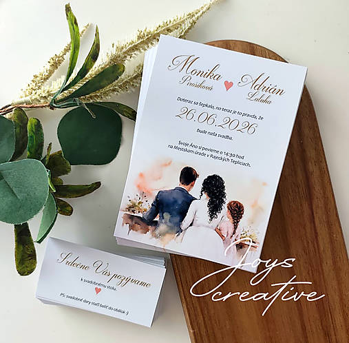 Svadobné oznámenie s dieťaťom