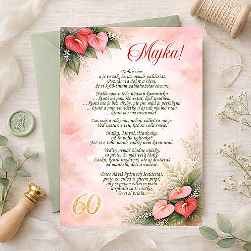 Blahoželanie na 60 antúrie