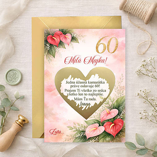 Stieracie blahoželanie antúrie k narodeninám