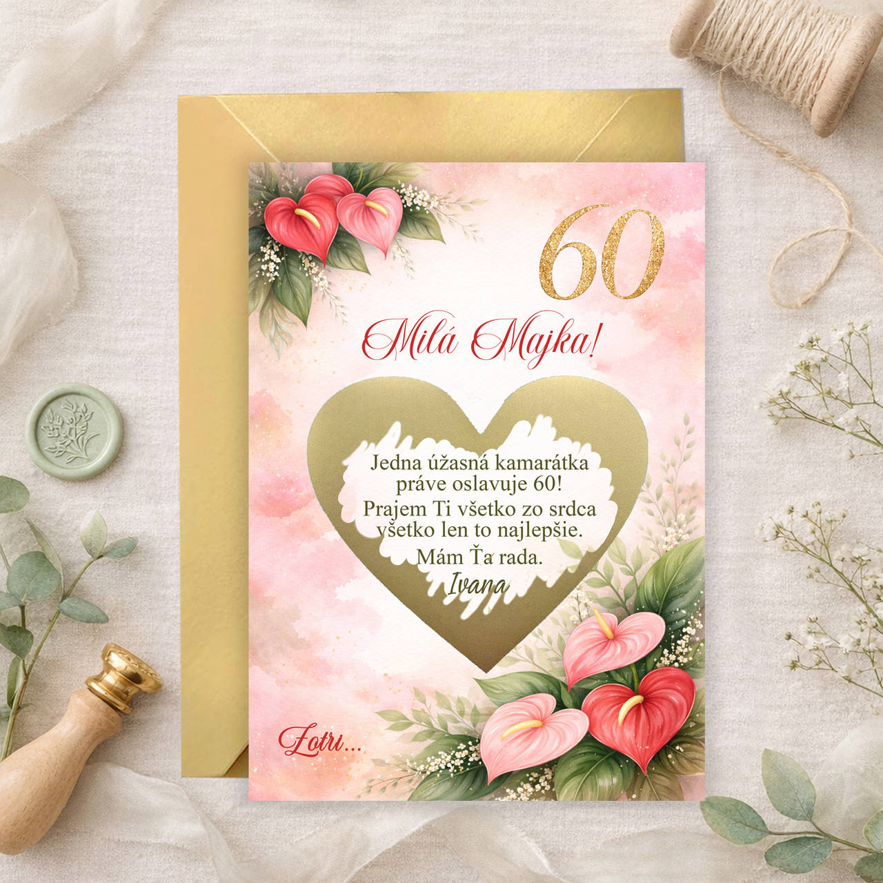 Stieracie blahoželanie antúrie k narodeninám