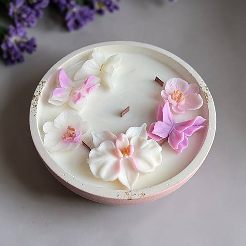 Sviečky - Sójová sviečka ORCHIDEA - 18249984_