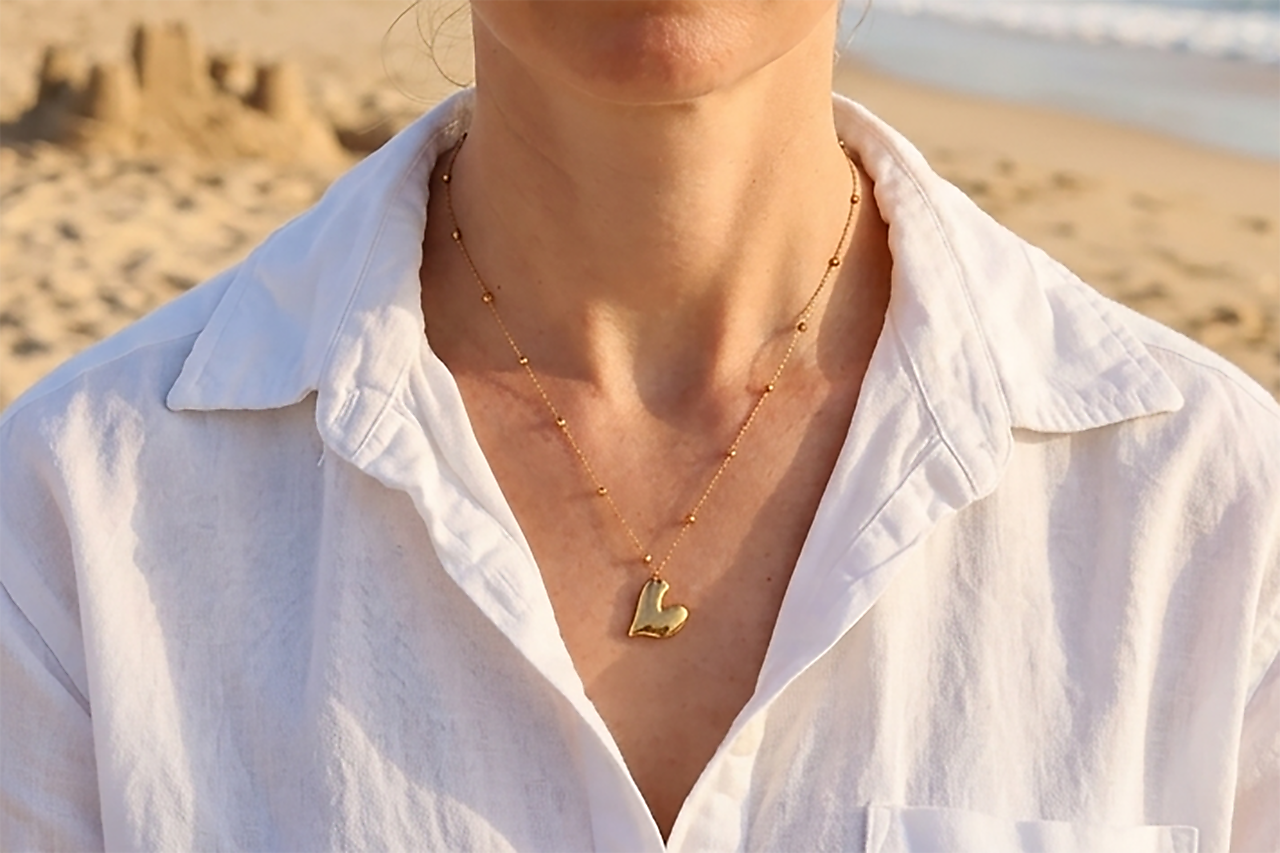 Náhrdelník - retiazka so srdiečkom