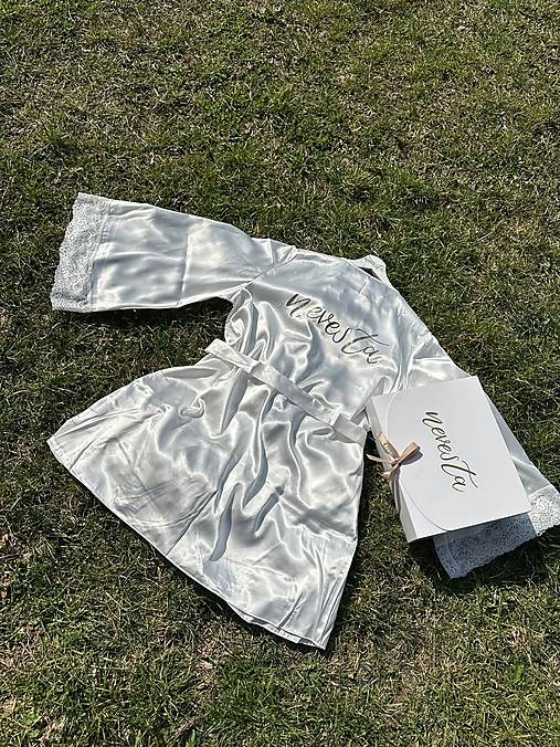 Svadobný župan pre nevestu